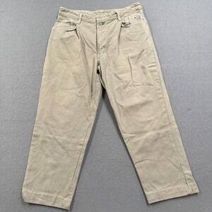 Y2K Edwin Chino Pants Men's 38x32 Khaki Tan Straight Leg Relaxed Fit Canada Made